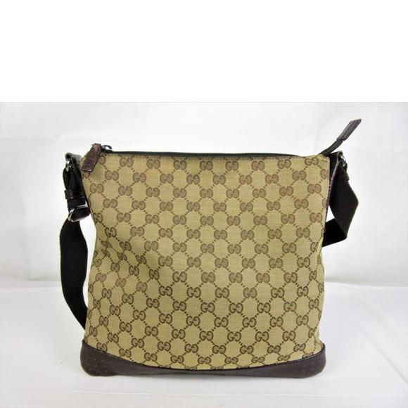 Gucci Handbags - Gucci Bag Black Canvas GG Crossbody Shoulder